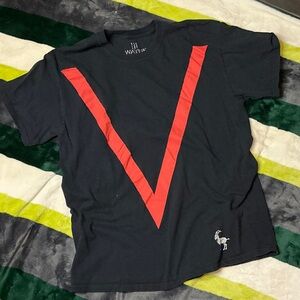 Vibrant Red V-Design Men's Tee